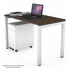 Jason.L 1000 x 600 Quadro Square Leg Home Office Desk - Wenge QDS1006.W.WE image NaN
