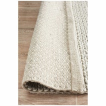 Rug Culture Helena Woven Wool Rug Grey White 320x230cm STUD-321-SIL-320230 hero image