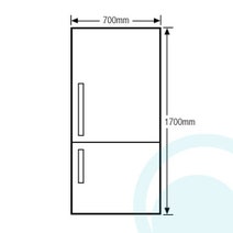 Samsung SRL450ELS 450L Bottom Mount Fridge hero image