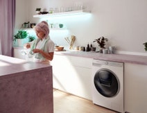 Samsung 8.5kg QuickDrive Front Load Washing Machine WW85T984DSH hero image