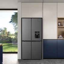 Westinghouse 492L French Door Fridge with Non-Plumbed Water Dispenser Charcoal Matte Black WQE4960BA hero image