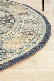 Rug Culture Legacy Small Multi-coloured Rug 150X150CM - LEG-857-NAVY-150X150 hero image