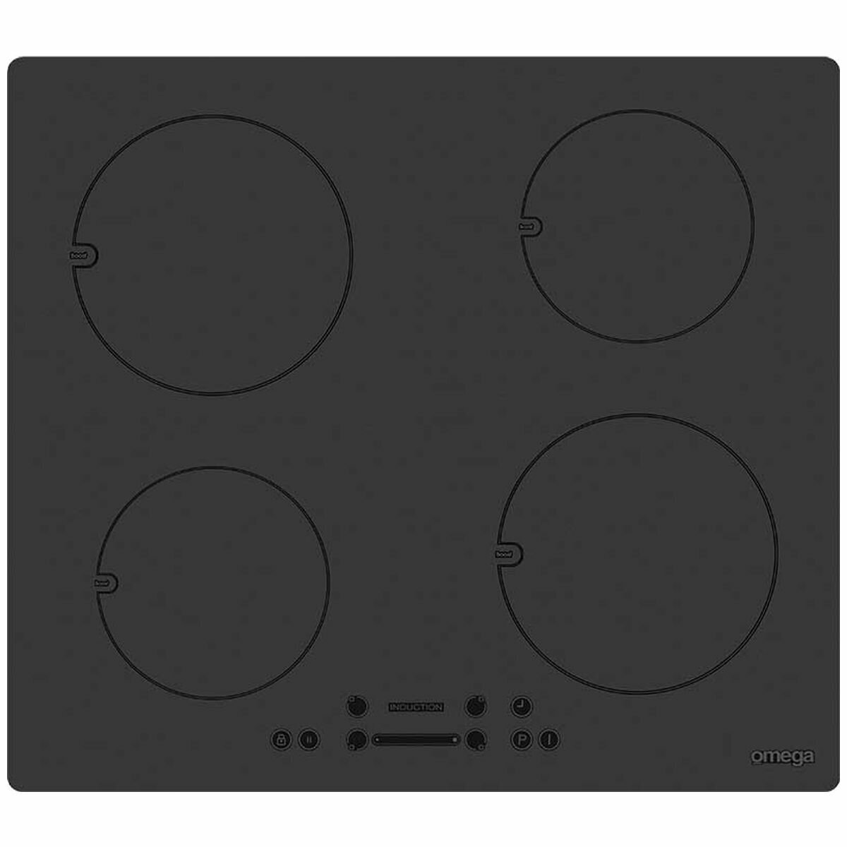 Omega 60cm 4 Zone Induction Electric Cooktop OCI64B hero image