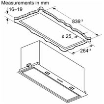 NEFF 86cm Integrated Undermount Rangehood-Black D86NPC1S0A hero image