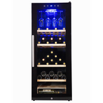 LeCavist Cuvee Emilion 111 Bottle Single Zone Wine Fridge LCS100VN hero image