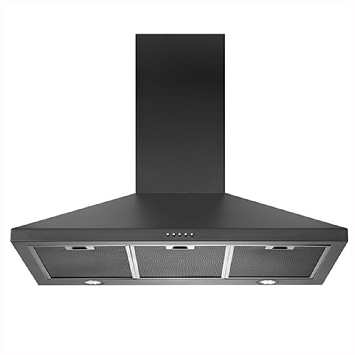 Black 90cm new arrivals rangehood