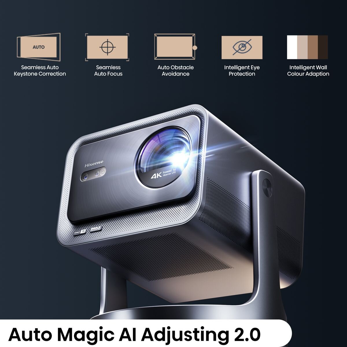 Hisense C2 Ultra 4K Trichroma Laser Mini Projector C2-ULTRA hero image