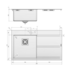 Barazza 1LMD91R Mood Single Bowl Left Hand Drainer Sink image NaN