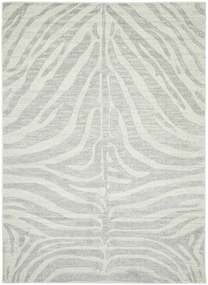 Rug Culture Chrome Large Silver & Off White Rug 290X200CM - CRO-SAV-SIL-290X200 hero image
