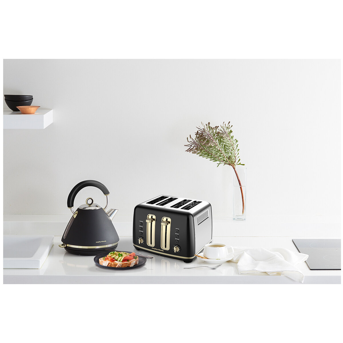 Morphy Richards Ascend Soft Gold Kettle and Four Slice Toaster MRSGK15BMRSGT4B hero image