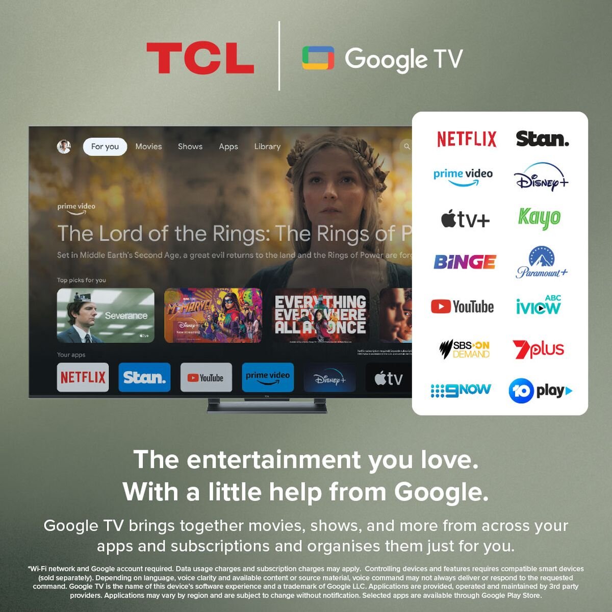 TCL 98 Inch C845 4K UHD HDR Mini LED Google TV 98C845 hero image