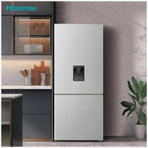 Hisense 415L Bottom Mount Fridge with Water Dispenser Stainless Steel HRBM419SW hero image