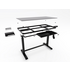 OLG Luxe Adjustable Glass Desk & Optic Chair Bundle 1200mm - Black - LXHDPKG_1_B image NaN