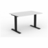 OLG Agile Fixed Single Desk 1200x600 White Worktop with Black Frame OG_AGFSSD126B_W image NaN