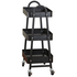 L.T. Williams 3-Tier Tray Trolley Metal Black 8993 image NaN