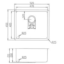 Titan Large Single Bowl Sink TSAB52 hero image