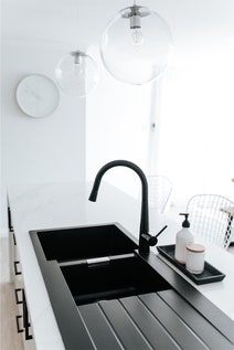 Abey D200B Schock Signus 1 and 3/4 Bowl Sink with Drainer hero image