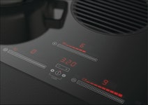 Fisher & Paykel Series 9 83cm Induction Cooktop with Integrated Ventilation Black Glass CID834DTB4 hero image