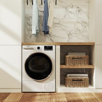 Beko 8kg Heat Pump Dryer with Steam BDPB802SW hero image