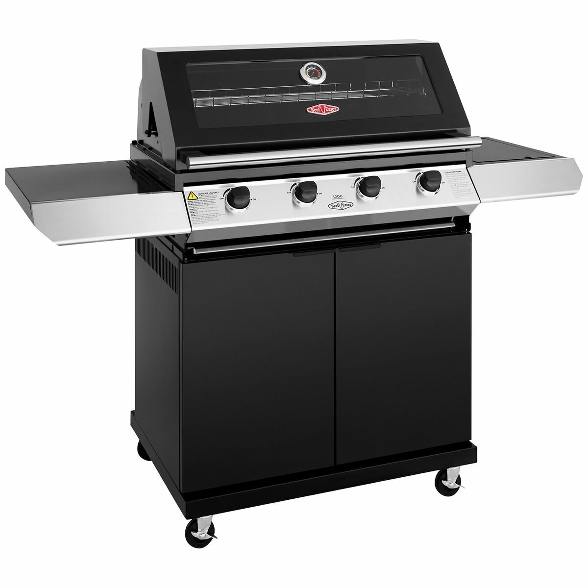 Beefeater 1200 Series 4 Burner LPG BBQ with Trolley & Side Burner BMG1241BB hero image