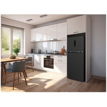 CHiQ 410L Top Mount Fridge Black Steel CTM409NBS5E hero image