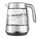 Breville the Crystal Luxe 1.7L Glass Kettle Brushed Stainless Steel BKE765BSS hero image
