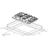 Electrolux 75cm Stainless Steel 5 Burner Natural Gas Cooktop EHG755SE image NaN