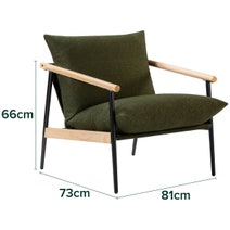 Zinus Accent Chair Light Green AU-USHSL5ZC-31G hero image