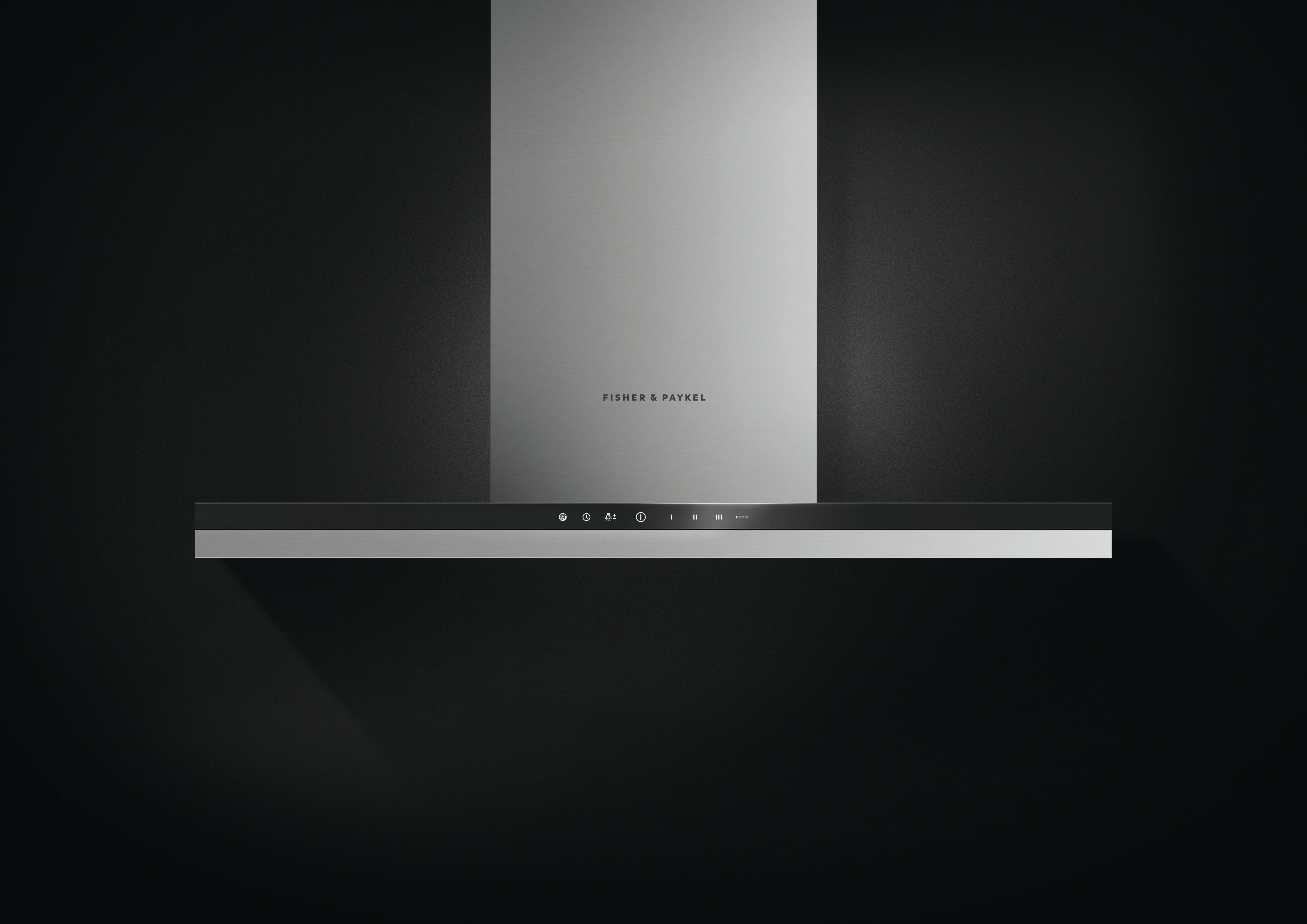 Fisher & Paykel Series 7 90cm Box Chimney Wall Canopy Rangehood with External Motor HC90DCEXB3 hero image