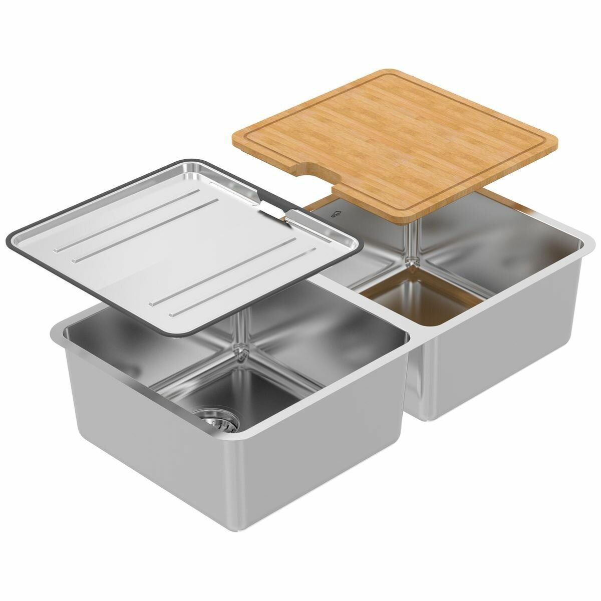 Abey Lago Double Sink with Accessories inc Dish Rack WNL200 hero image