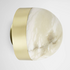 CTO Lighting Lucid 300 Flush Wall Or Ceiling Light - Alabaster and Satin Brass LUCCW3HASB image NaN