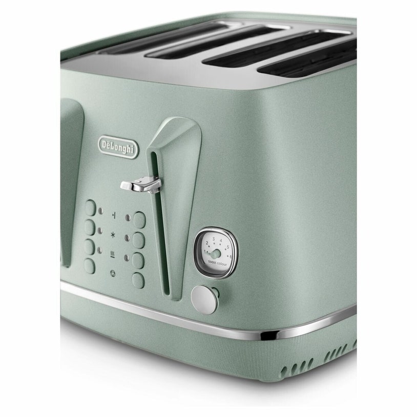 DeLonghi Distinta Perla Four Slice Toaster Mint CTIN4003GR