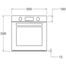 Bertazzoni 60cm Black Glass Pyrolytic Oven FMOD6117PTB1 hero image