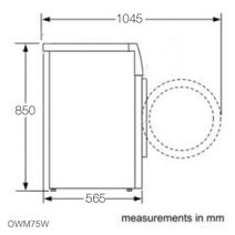 Omega OWM75W 7.5 kg Identico Front Load Washing Machine hero image