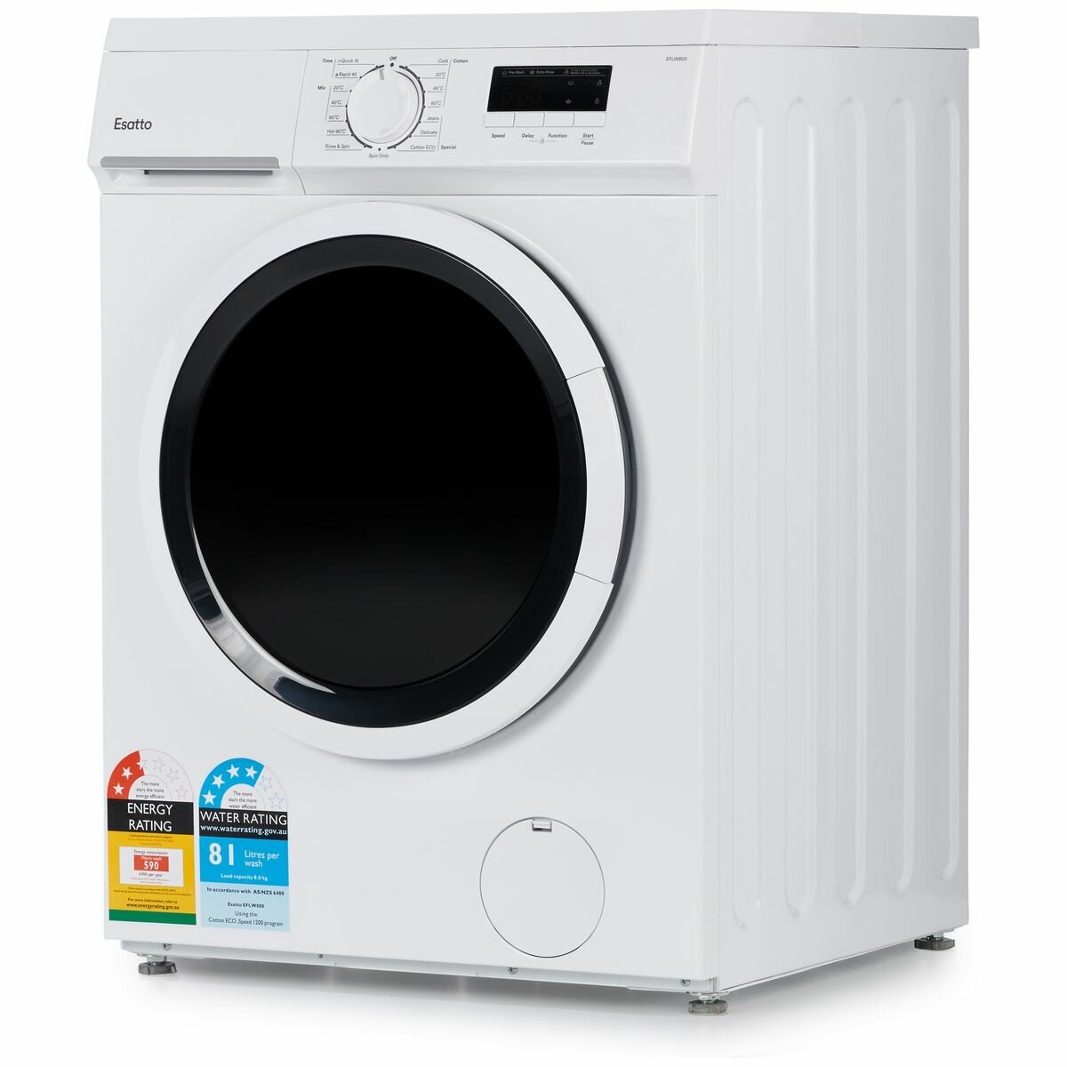 Esatto 8kg Front Load Washing Machine EFLW800 hero image