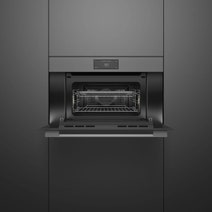 Fisher & Paykel Series 9 76cm Minimal Handleless Compact Combi-Microwave Oven Grey OM76NMUG3 hero image
