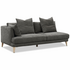 Kalona KYOTO Right Facing Extended Chaise Sofa Pewter WS-205-RCS-VILA-27 image NaN