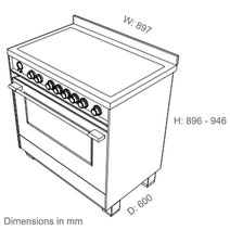 Fisher & Paykel 90cm Series 9 Classic Freestanding Induction Pyrolytic Oven Red OR90SCI6R1 hero image