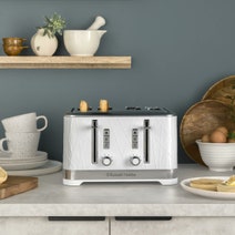 Russell Hobbs Structure 4 Slice Toaster White RHT334WHI hero image