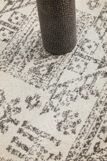 Rug Culture Chrome Large Silver & Off White Rug 240X240CM - CRO-ADD-SIL-240X240 hero image