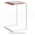 Reddie Suzy Teak Top White Metal Base Side Table CPTSZ45X40X65W1M2 image NaN