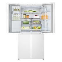 LG 506L French Door Fridge with Ice and Water Dispenser White GF-L500MWH hero image