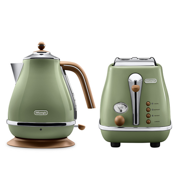 DeLonghi Icona Vintage Breakfast Pack Green CTO2VGR-KBO2