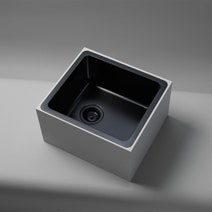 Titan Essentials 350mm & 350mm Double Bowl Kitchen Sink - Matte Black TSBS4040 hero image