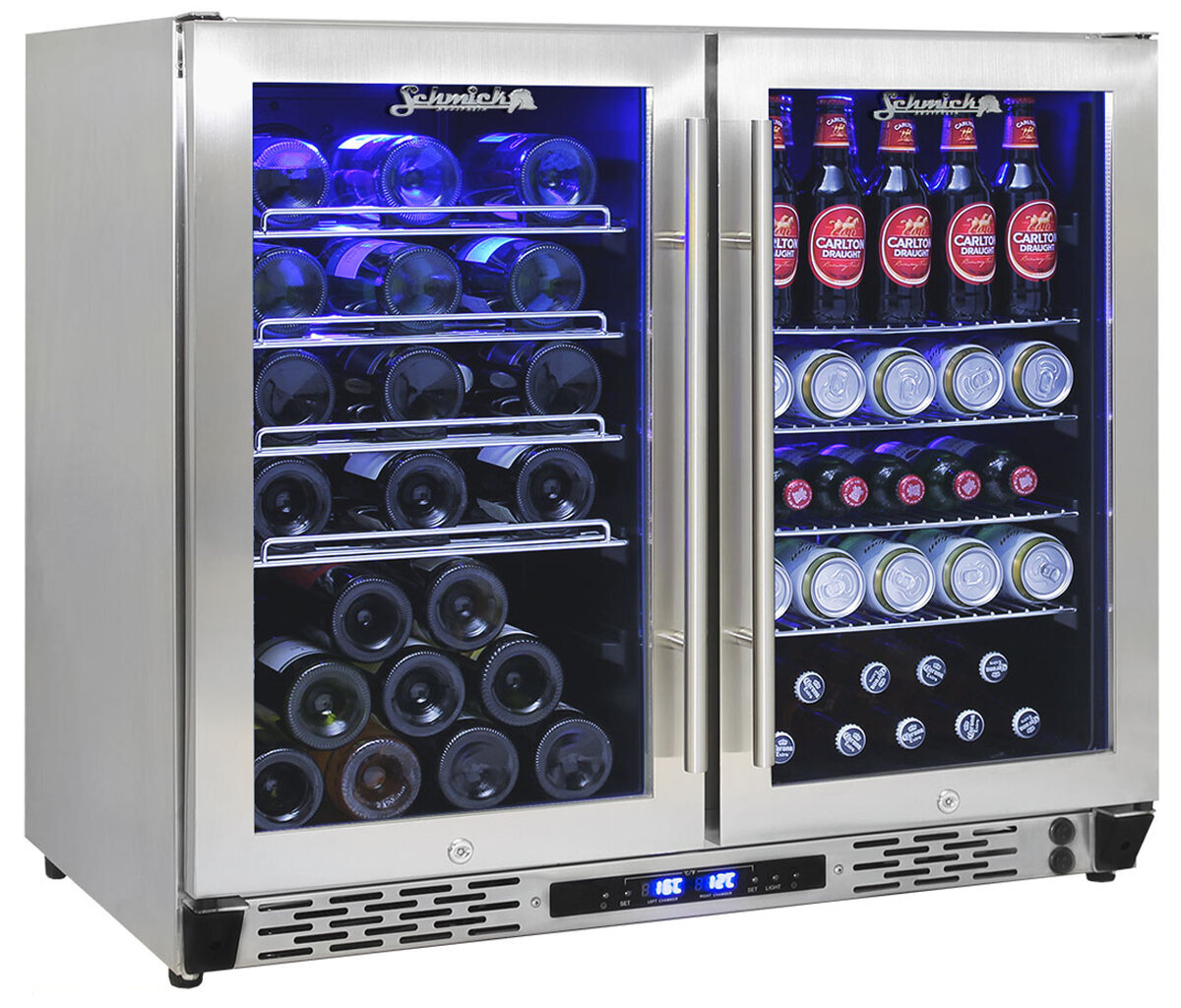 Schmick Twin Zone Alfresco Beer And Wine Bar Fridge JC190-GG hero image