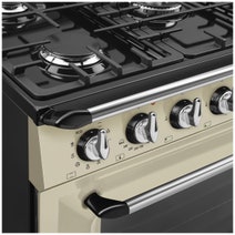 Smeg 90cm Victoria Dual Fuel Cream Freestanding Oven TRA90GMP hero image