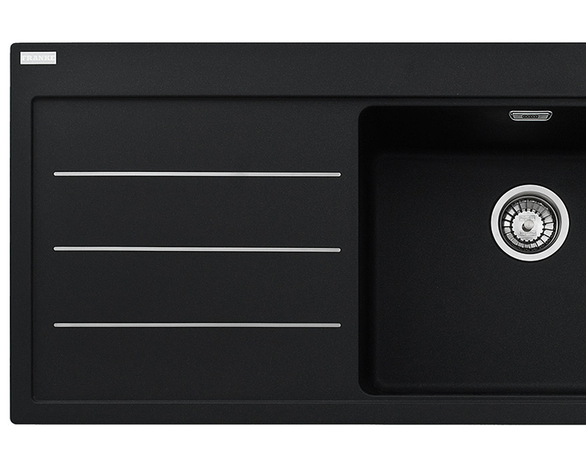 Franke MTF611LHDBLK Mythos Fusion Single Bowl Left Hand Drainer Sink hero image
