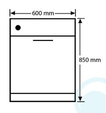 Haier HDW12-SFE3WH Freestanding Dishwasher hero image