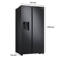 Samsung 635L Side by Side Non-plumbed Fridge SRS673DMB hero image