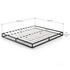 Zinus King 15cm Joseph Metal Bed Frame with Bed Platform Base Black AU-MBBF-6K image NaN